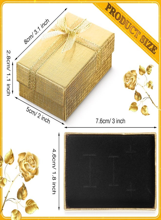 كينينج مجموعة علب هدايا مجوهرات كينينج، 36 قطعة، علب هدايا صغيرة بالجملة مع أغطية، 2 × 3.1 × 1.1 بوصة، شريط مزين بفيونكة لعيد الحب للخواتم والأقراط والأساور والقلائد لحفلات الزفاف وأعياد الميلاد وعيد الحب - Image 2